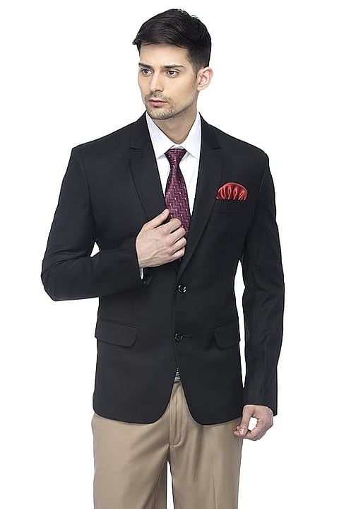 FAVOROSKI Designer Men's Slim Fit Solid Blazer
